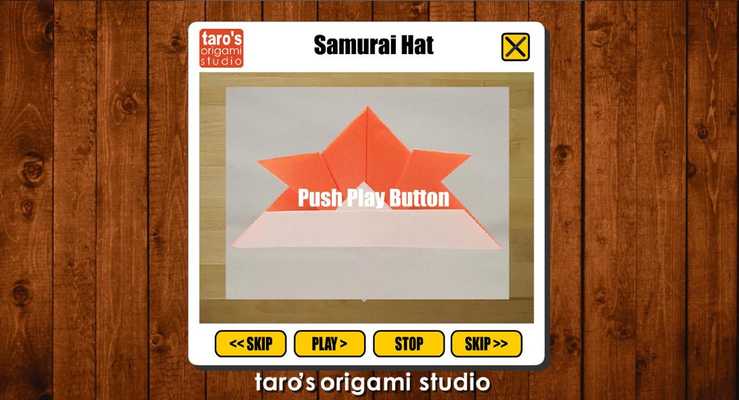 Emulate Android APK Origami Samurai Hat app Emulate Android APK Origami Samurai Hat app