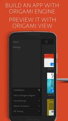Emulate Android APK Origami View