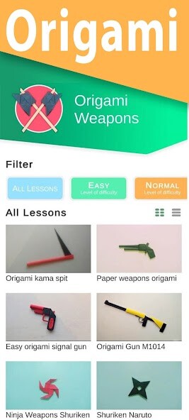 Run android online APK Origami Weapons Step By Step from MyAndroid or emulate Origami Weapons Step By Step using MyAndroid Run android online APK Origami Weapons Step By Step from MyAndroid or emulate Origami Weapons Step By Step using MyAndroid