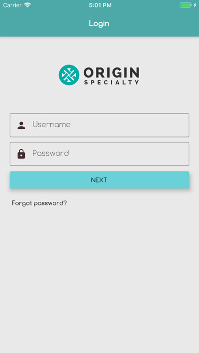 Emulate iPhone app Origin Specialty Risk Mgmt App using MyAndroid
