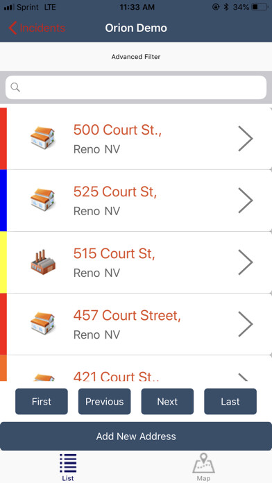 Emulate iPhone app Orion Mobile Damage Assessment using MyAndroid