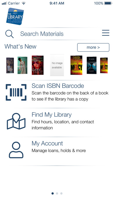 Emulate iPhone app Orion Township Public Library using MyAndroid Emulate iPhone app Orion Township Public Library using MyAndroid