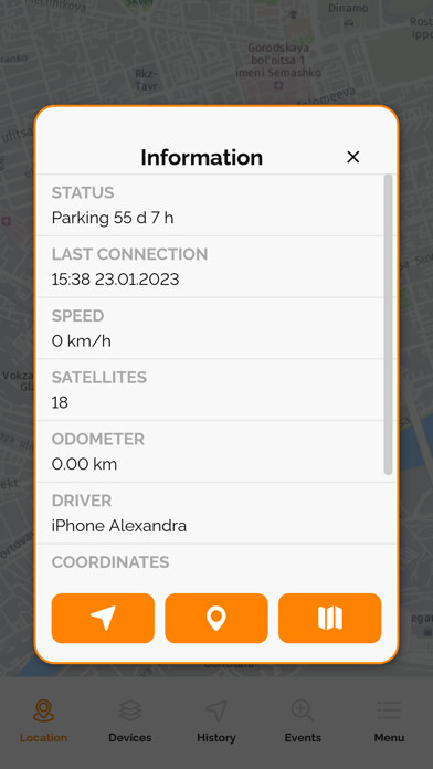 Emulate iPhone app Orion Tracking using MyAndroid