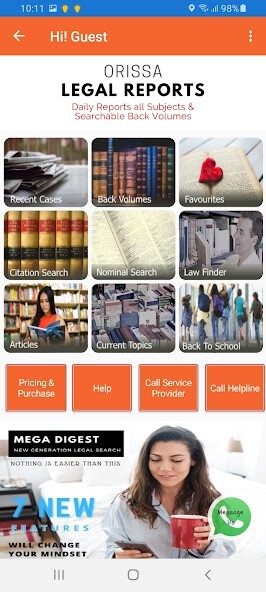 Run android online APK Orissa Legal Reports from MyAndroid or emulate Orissa Legal Reports using MyAndroid