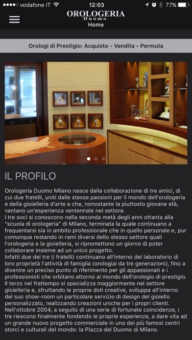 Emulate iPhone app Orologeria Duomo Milano using MyAndroid Emulate iPhone app Orologeria Duomo Milano using MyAndroid
