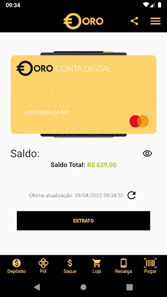 Run android online APK ORO Pay from MyAndroid or emulate ORO Pay using MyAndroid