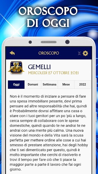 Run android online APK Oroscopo di Oggi - Tarocchi from MyAndroid or emulate Oroscopo di Oggi - Tarocchi using MyAndroid