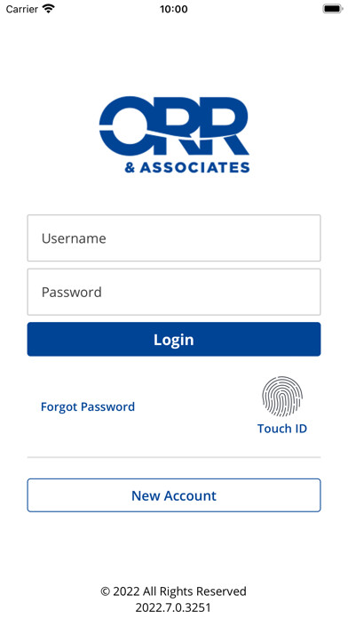 Emulate iPhone app Orr and Associates Insurance using MyAndroid