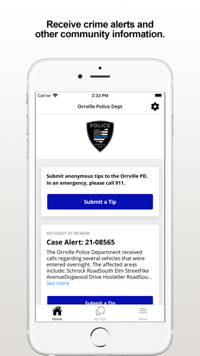 Emulate iPhone app Orrville PD using MyAndroid Emulate iPhone app Orrville PD using MyAndroid
