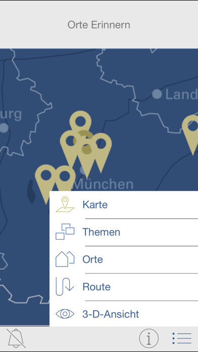 Emulate iPhone app Orte Erinnern using MyAndroid