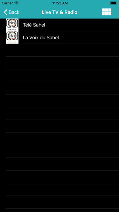 Emulate iPhone app ORTN Télé Sahel using MyAndroid