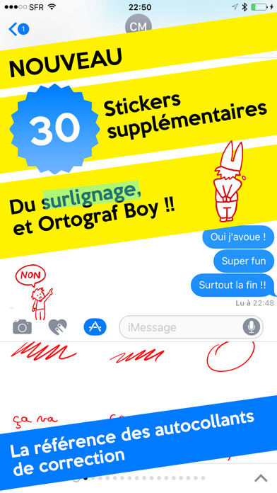 Emulate iPhone app Ortograf - correct your french-speaking friends using MyAndroid