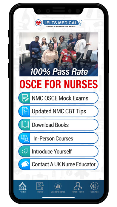 Emulate iPhone app OSCE for Nurses using MyAndroid