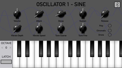 Emulate iPhone app Oscillator 1 - Sine using MyAndroid Emulate iPhone app Oscillator 1 - Sine using MyAndroid