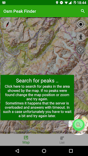 Run android online APK OSM Peak Finder from MyAndroid or emulate OSM Peak Finder using MyAndroid