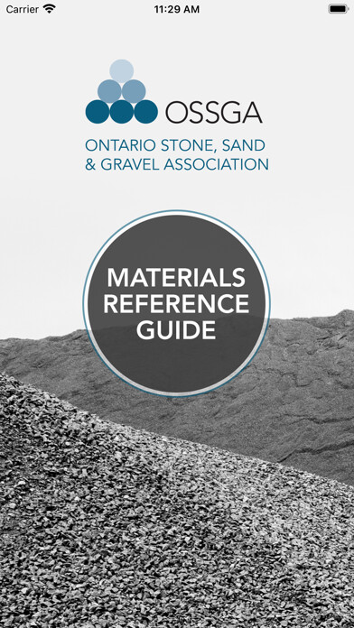 Emulate iPhone app OSSGA Material Reference Guide using MyAndroid