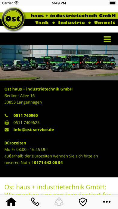 Emulate iPhone app Ost haus + industrietechnik using MyAndroid Emulate iPhone app Ost haus + industrietechnik using MyAndroid