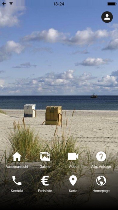 Emulate iPhone app Ostsee FeWo using MyAndroid