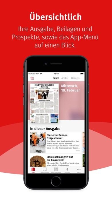 Emulate iPhone app Ostthüringer Zeitung E-Paper using MyAndroid Emulate iPhone app Ostthüringer Zeitung E-Paper using MyAndroid