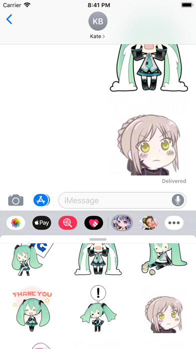 Emulate iPhone app Otaku Anime Stickers & Emoji using MyAndroid