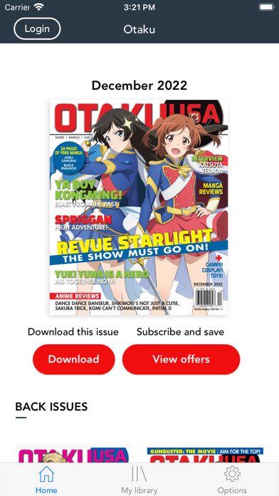 Emulate iPhone app Otaku USA Magazine using MyAndroid Emulate iPhone app Otaku USA Magazine using MyAndroid