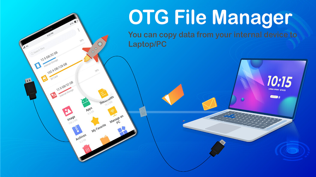 Run android online APK OTG - Transfer, Share Files from MyAndroid or emulate OTG - Transfer, Share Files using MyAndroid