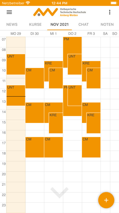 Emulate iPhone app OTH Amberg-Weiden using MyAndroid Emulate iPhone app OTH Amberg-Weiden using MyAndroid