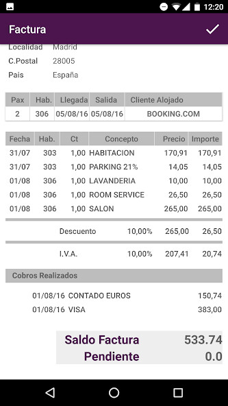 Run android online APK Othello Billing Viewer and Guest Signature from MyAndroid or emulate Othello Billing Viewer and Guest Signature using MyAndroid