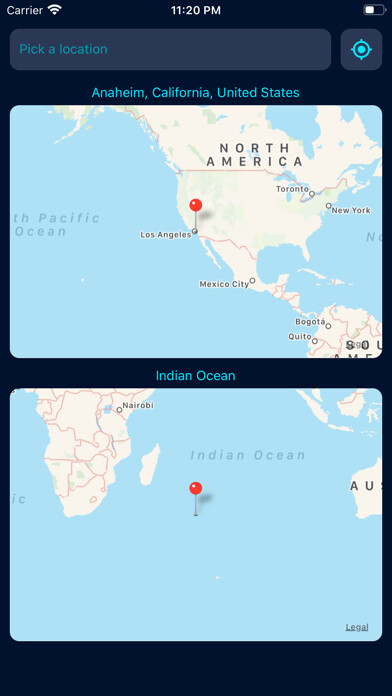 Emulate iPhone app Other Side of the Earth using MyAndroid