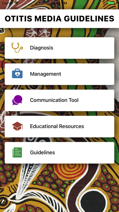 Emulate iPhone app Otitis Media Guidelines using MyAndroid Emulate iPhone app Otitis Media Guidelines using MyAndroid