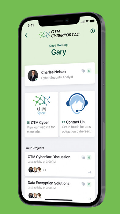 Emulate iPhone app OTM Cyber: CyberPortal® using MyAndroid