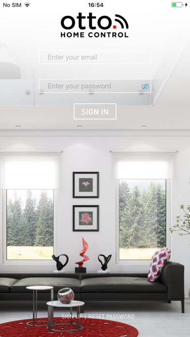 Emulate iPhone app OTTO™ HOME CONTROL using MyAndroid