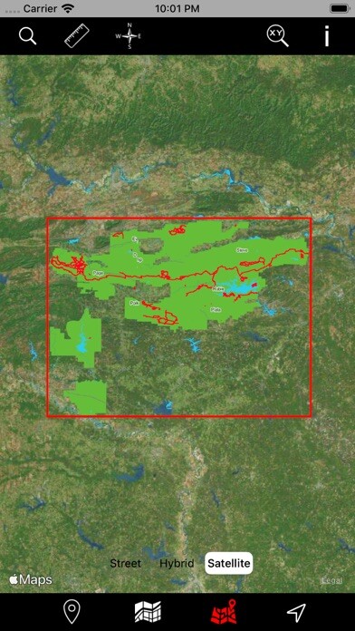 Emulate iPhone app Ouachita National Forest – GPS using MyAndroid