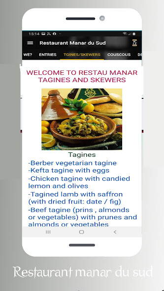 Run android online APK Ouarzazate restaurant manar from MyAndroid or emulate Ouarzazate restaurant manar using MyAndroid