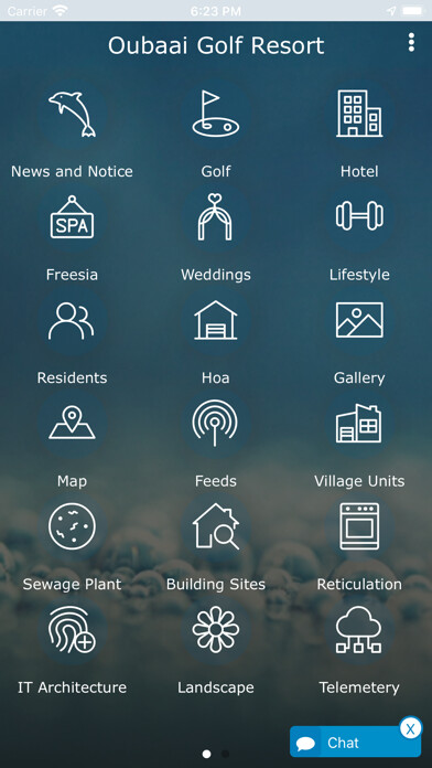 Emulate iPhone app Oubaai Hotel Golf Spa using MyAndroid