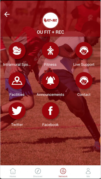 Emulate iPhone app OU Fit + Rec using MyAndroid