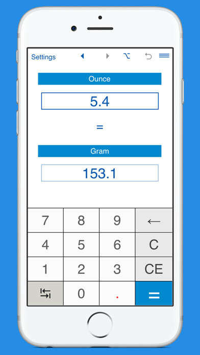 Emulate iPhone app Ounces to grams and grams to oz weight converter using MyAndroid Emulate iPhone app Ounces to grams and grams to oz weight converter using MyAndroid