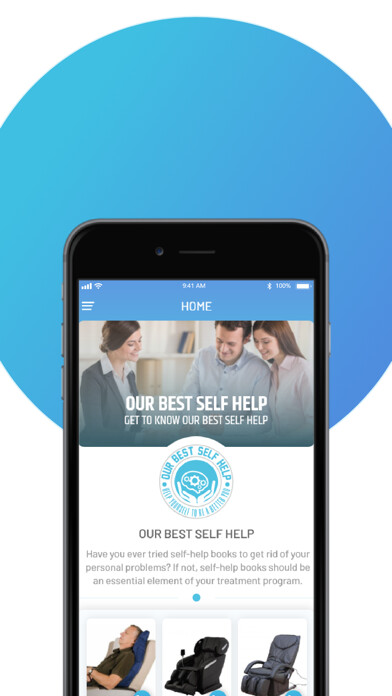Emulate iPhone app Our Best Self Help using MyAndroid