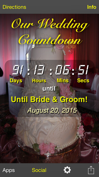 Emulate iPhone app Our Wedding Countdown using MyAndroid Emulate iPhone app Our Wedding Countdown using MyAndroid