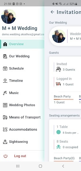 Emulate Android APK Our Wedding