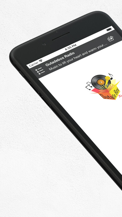 Emulate iPhone app Outadebox Radio using MyAndroid