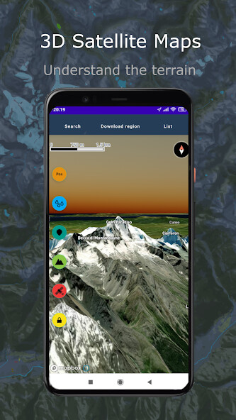 Run android online APK OutdoorCaptain 3D offline map from MyAndroid or emulate OutdoorCaptain 3D offline map using MyAndroid