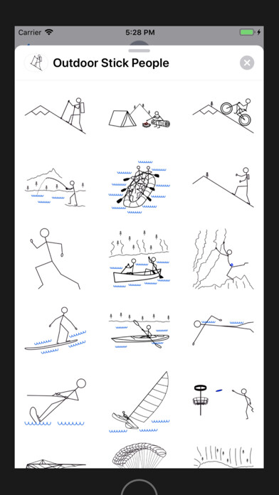 Emulate iPhone app Outdoor Stick People using MyAndroid