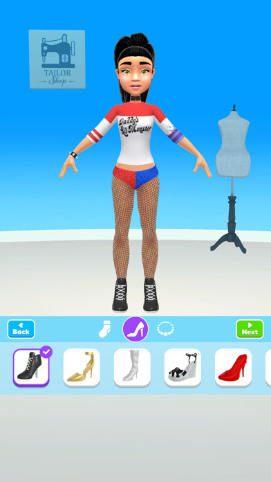 Emulate iPhone app Outfit Makeover using MyAndroid