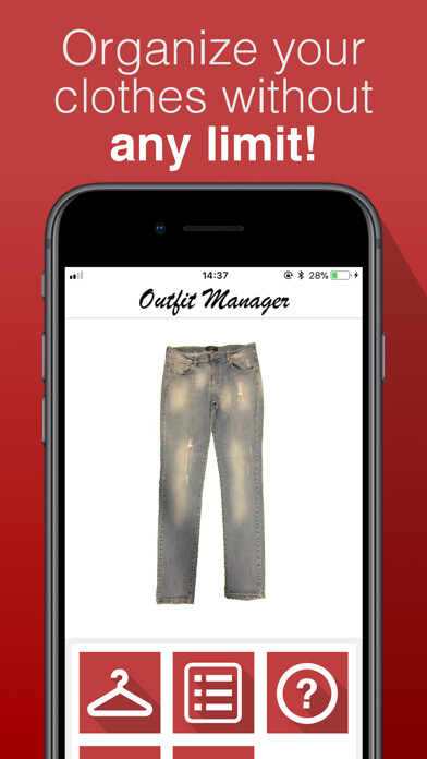 Emulate iPhone app Outfit Manager - Dress Advisor using MyAndroid
