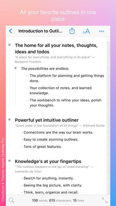 Emulate iPhone app Outlinely - Outliner & notes using MyAndroid Emulate iPhone app Outlinely - Outliner & notes using MyAndroid