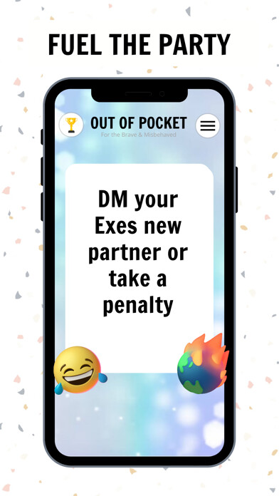 Emulate iPhone app Out of Pocket: Party Game using MyAndroid