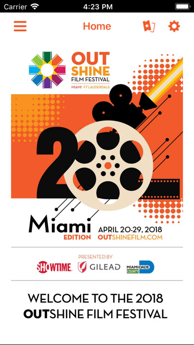 Emulate iPhone app OUTshine Film Festival using MyAndroid Emulate iPhone app OUTshine Film Festival using MyAndroid