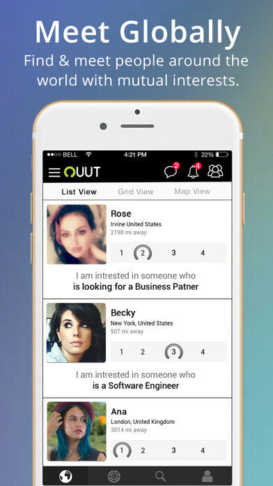 Emulate iPhone app OUUT - Go Out & About using MyAndroid