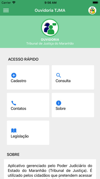 Emulate iPhone app Ouvidoria TJMA using MyAndroid Emulate iPhone app Ouvidoria TJMA using MyAndroid